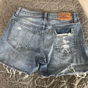 LUCKY BRAND high rise jean shorts
